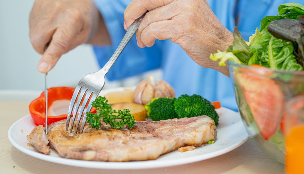 Breakfast meal at Sunny View Care Center in Ankeny, Iowa